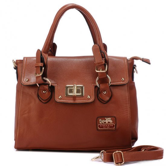 Coach Sadie Flap In Spectator Medium Brown Satchels AOI | Women - Click Image to Close